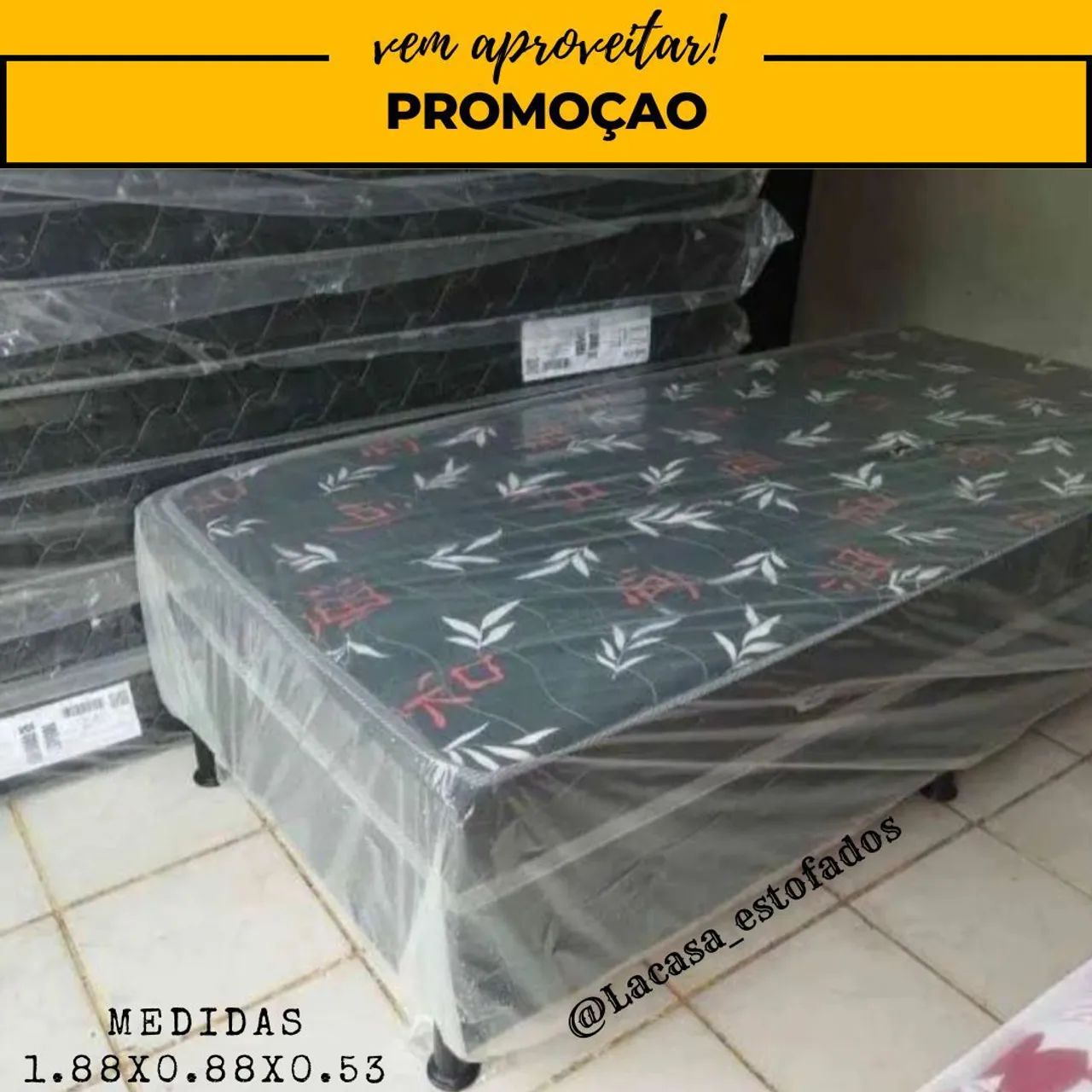 CAMA BOX - SOLTEIRO 