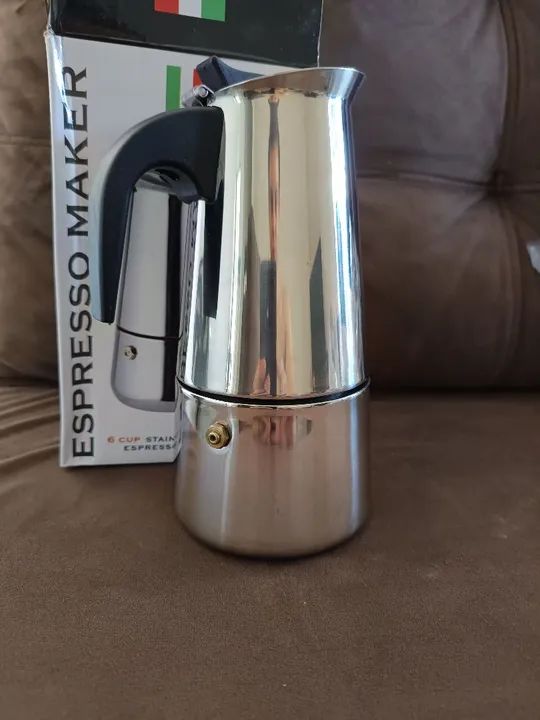 Cafeteira Espresso 6 xícaras - Aço Inoxidável - Foto 4