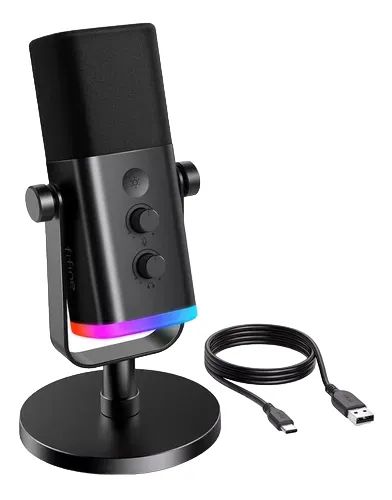 Microfone Fifine Xlr Am8 Dinâmico Cardioide Cor Preto - Foto 2