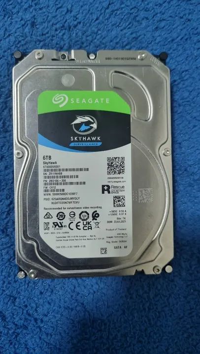 HD 6tb SEAGATE Skyhawk Surveillance - Foto 3