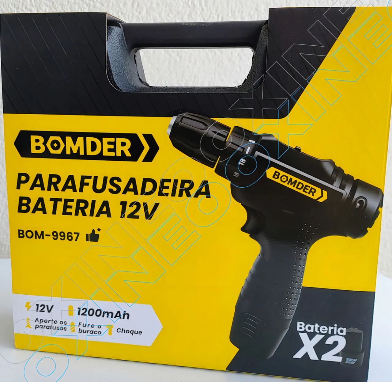 Parafusadeira/Furadeira 12V Bivolt com Maleta - Foto 3