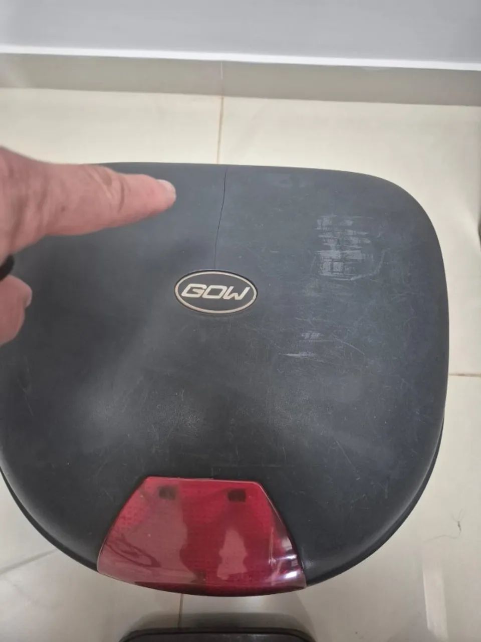 Baú GOW 33 litros + Base (era usado em uma Fazer 250) - Foto 3