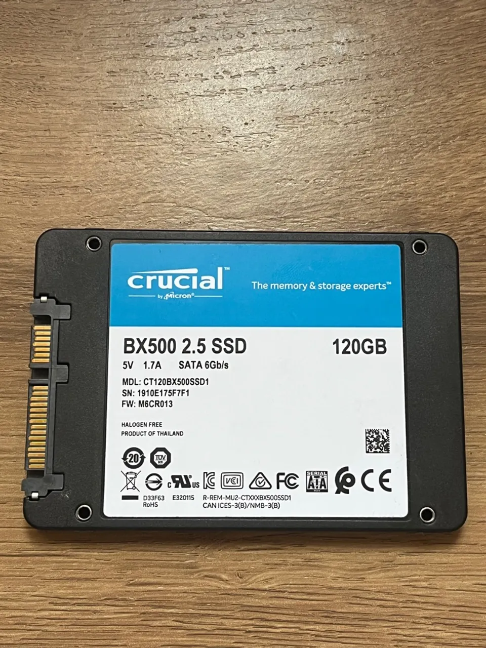 SSD Crucial BX500 120GB 2.5"