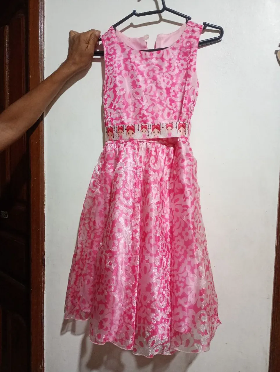 Vestido social rosa