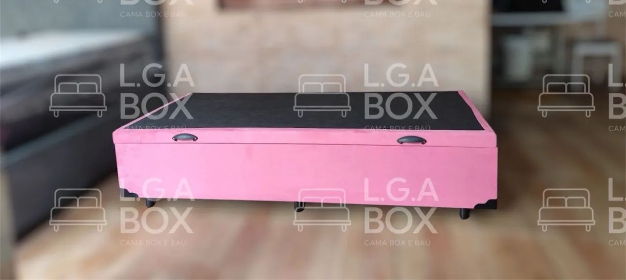 Box Baú solteiro Rosa  - Foto 3