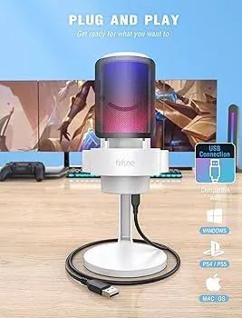 Microfone condensador RGB A8 Fifine usb - Foto 4