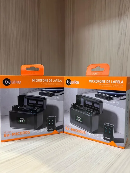 Microfone de Lapela Basike Ba-MIC0005 - Novo