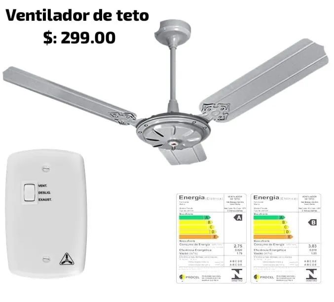 Ventiladores novos de mesa ,de pé e de teto, com controle e de parede. Várias marcas! - Foto 3