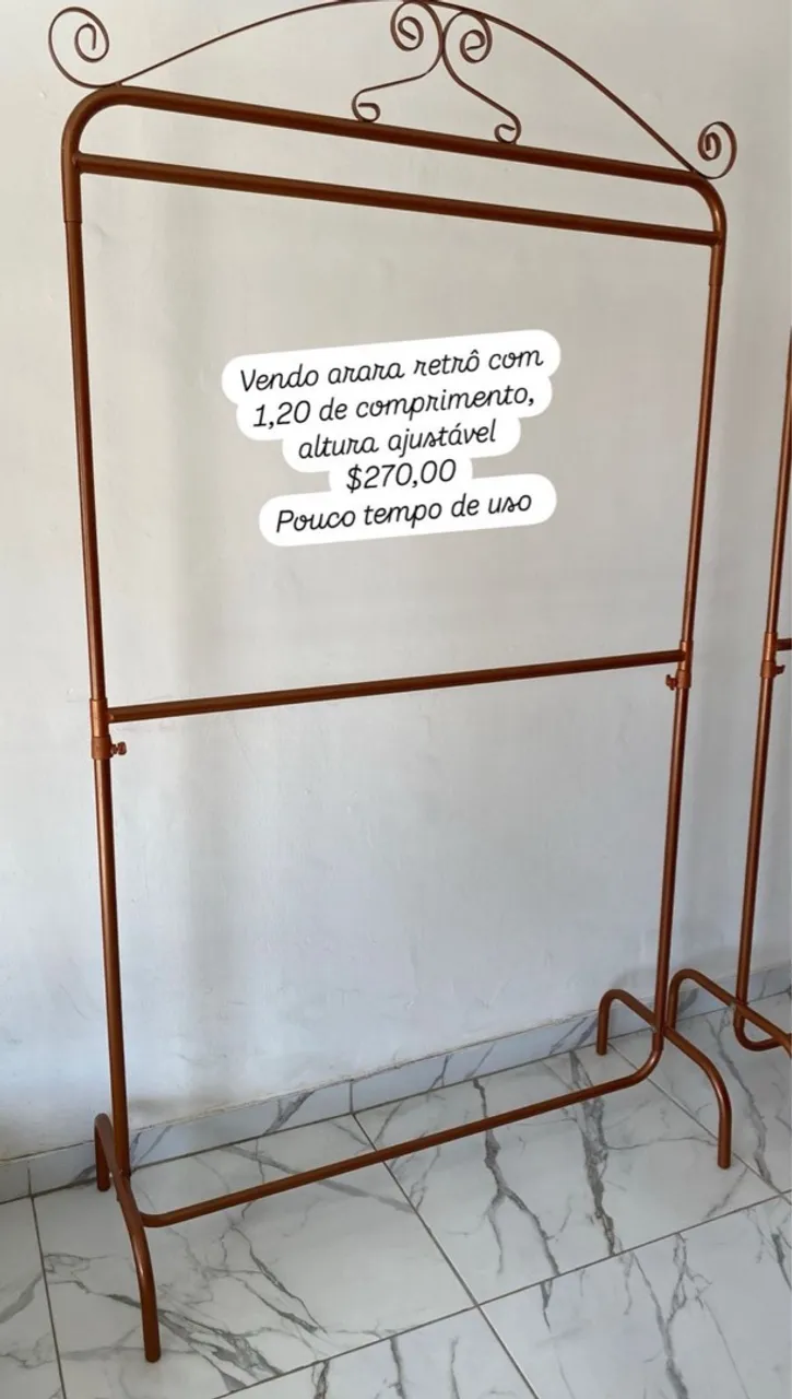 Arara retrô com 1,20m - Ajustável