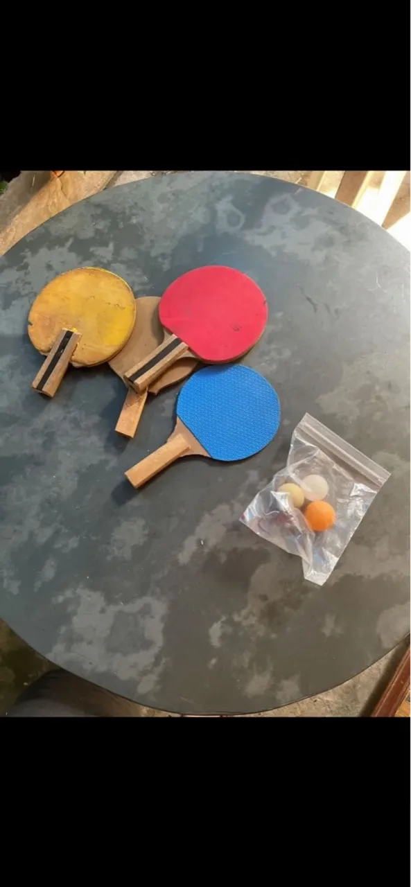 Raquetes de ping pong