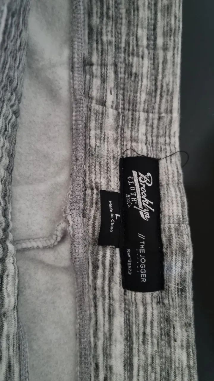Calça Jogger de Moletom Brooklyn Masculina G Importada dos EUA - Foto 3