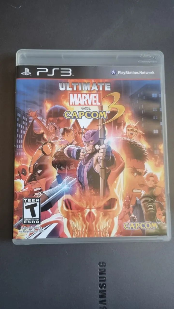 Jogo Ultimate Marvel vs Capcom PS3 Midia Física Original Excelente Estado Usado