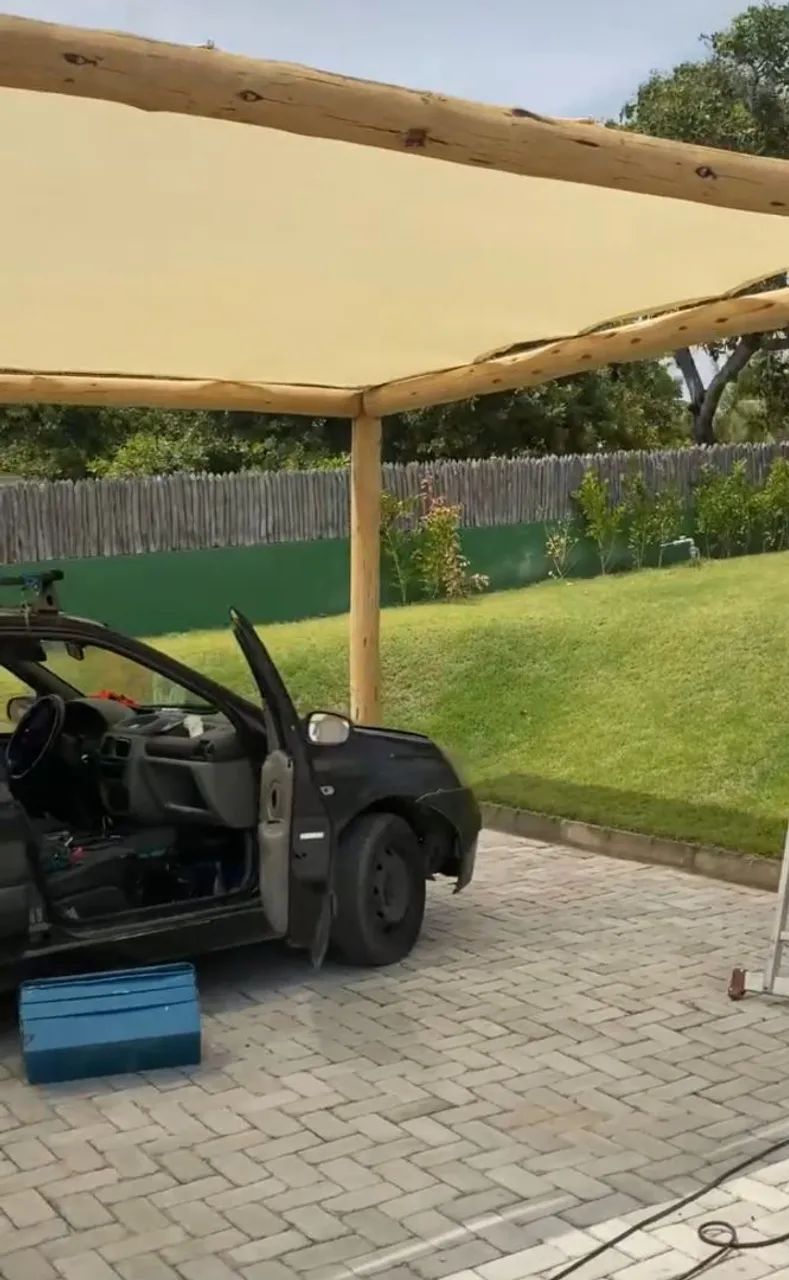 Tela de sombreamento na cor bege  - Foto 6