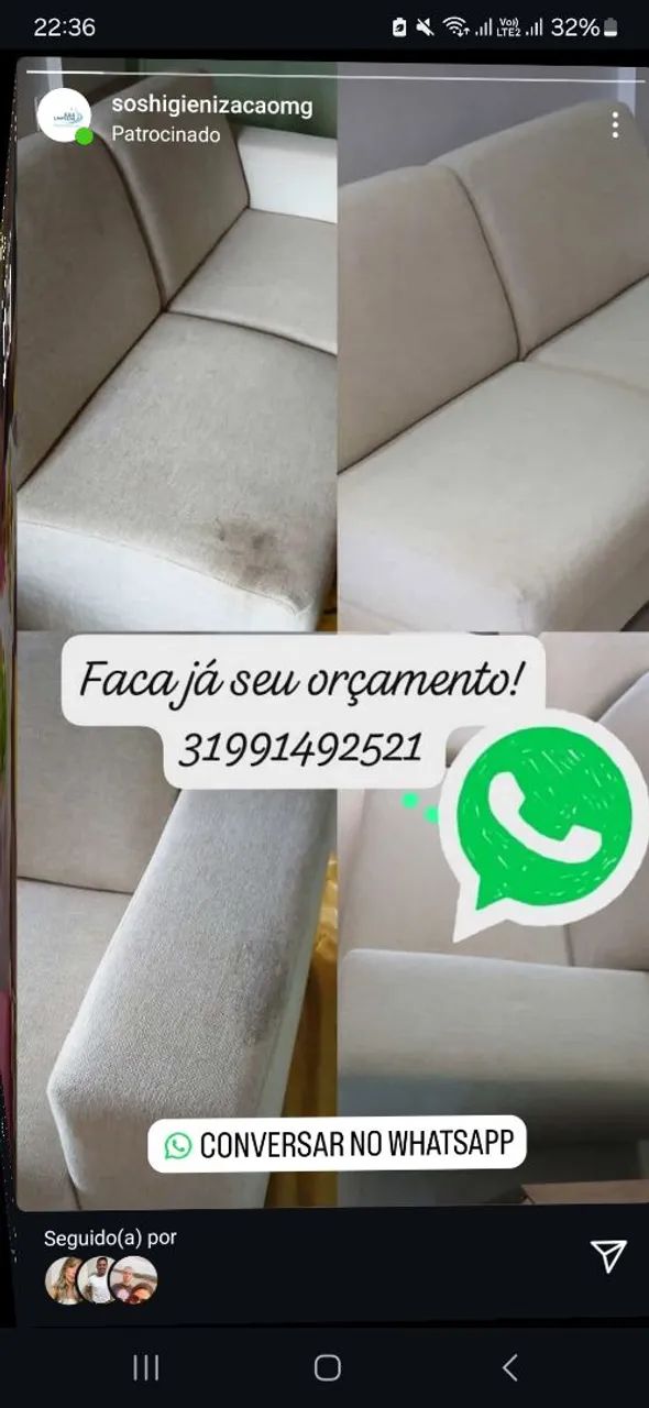 Limpeza de Estofados a SECO - Foto 3