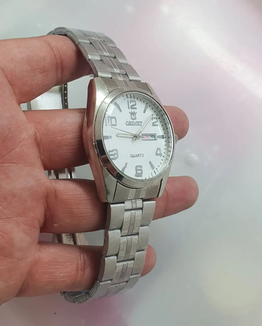 Relógio Orimet Analógico com Pulseira de Metal Inoxidável - Foto 5