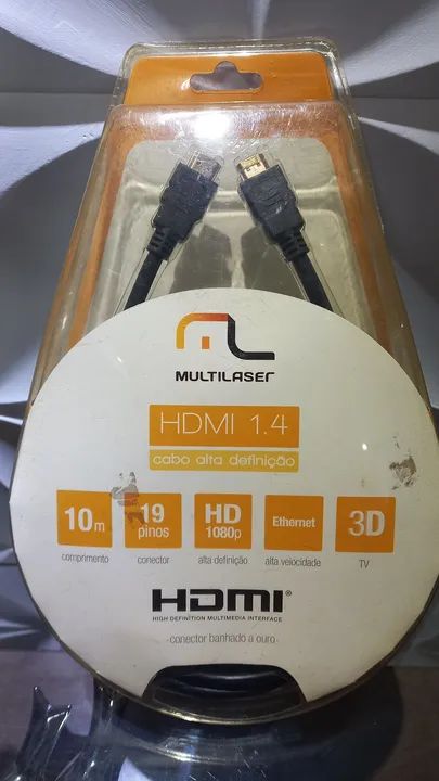 Cabo HDMI 1.4 Multilaser 10m - Alta Definição