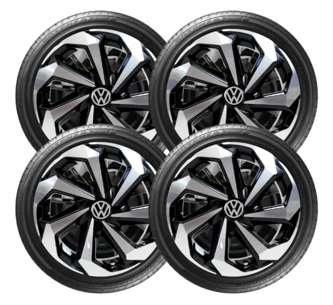 Jogo 4 Carlota Spider Aro 14 Vw Volkwagen Gol