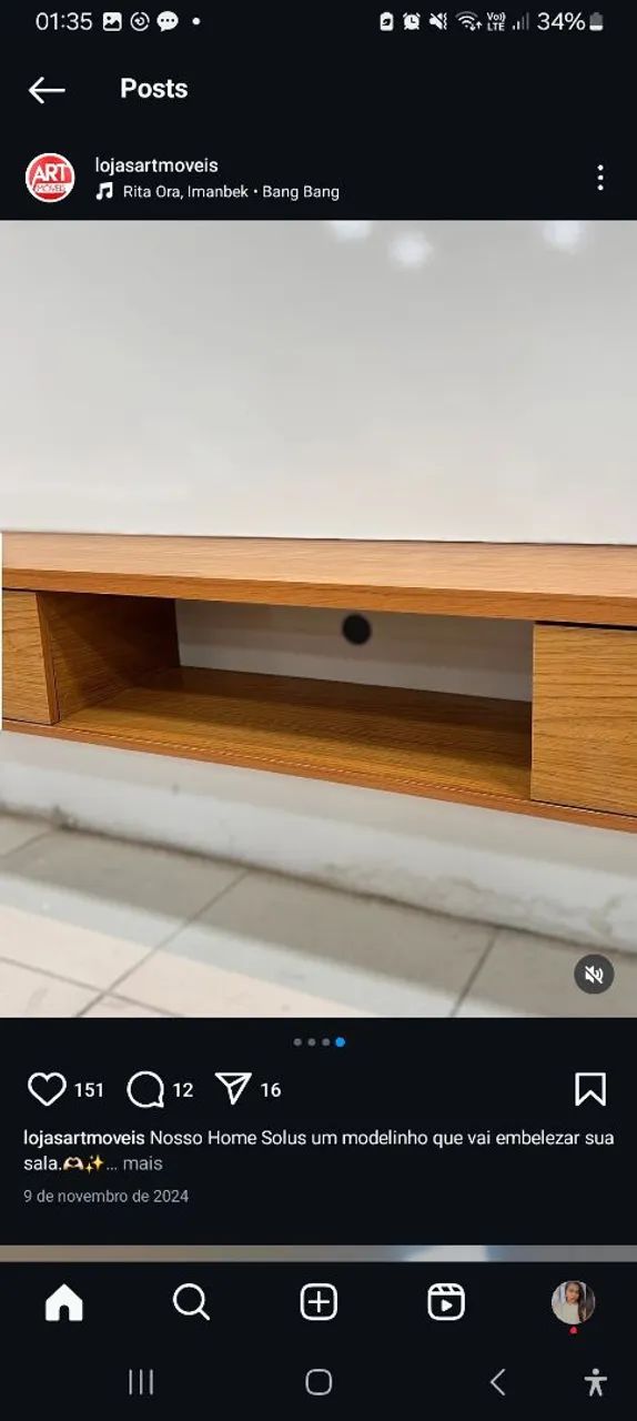 Painel para TV 55 polegadas com ripado - Foto 4