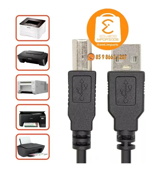 Cabo de Impressora USB 2.0 10 Metros LE-902 - Foto 3