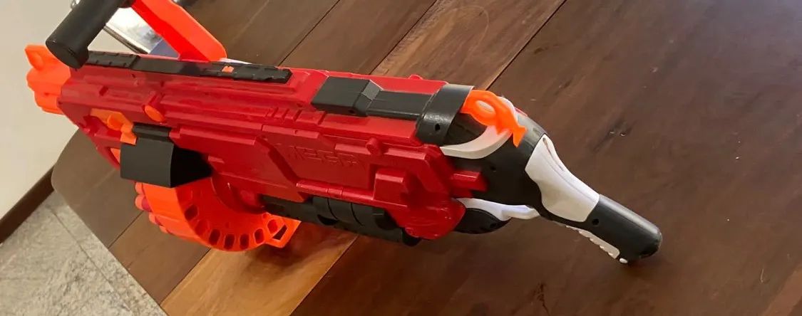 NERF MEGA,  arma de brinquedo, mastodon, ÓTIMO ESTADO - Foto 3