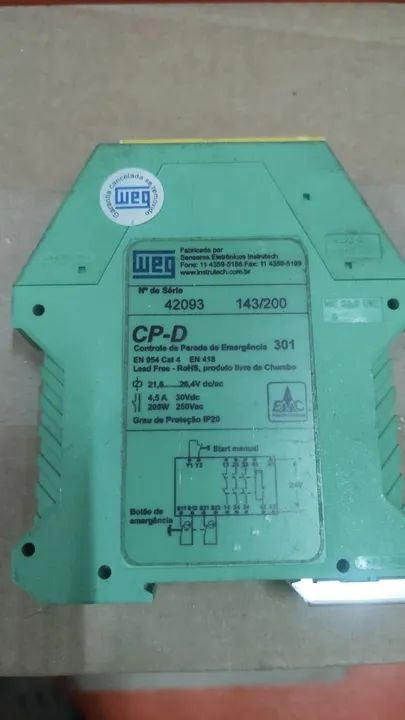 Relé Segurança Controle de Parada de Emergência CP-D WEG - Foto 3