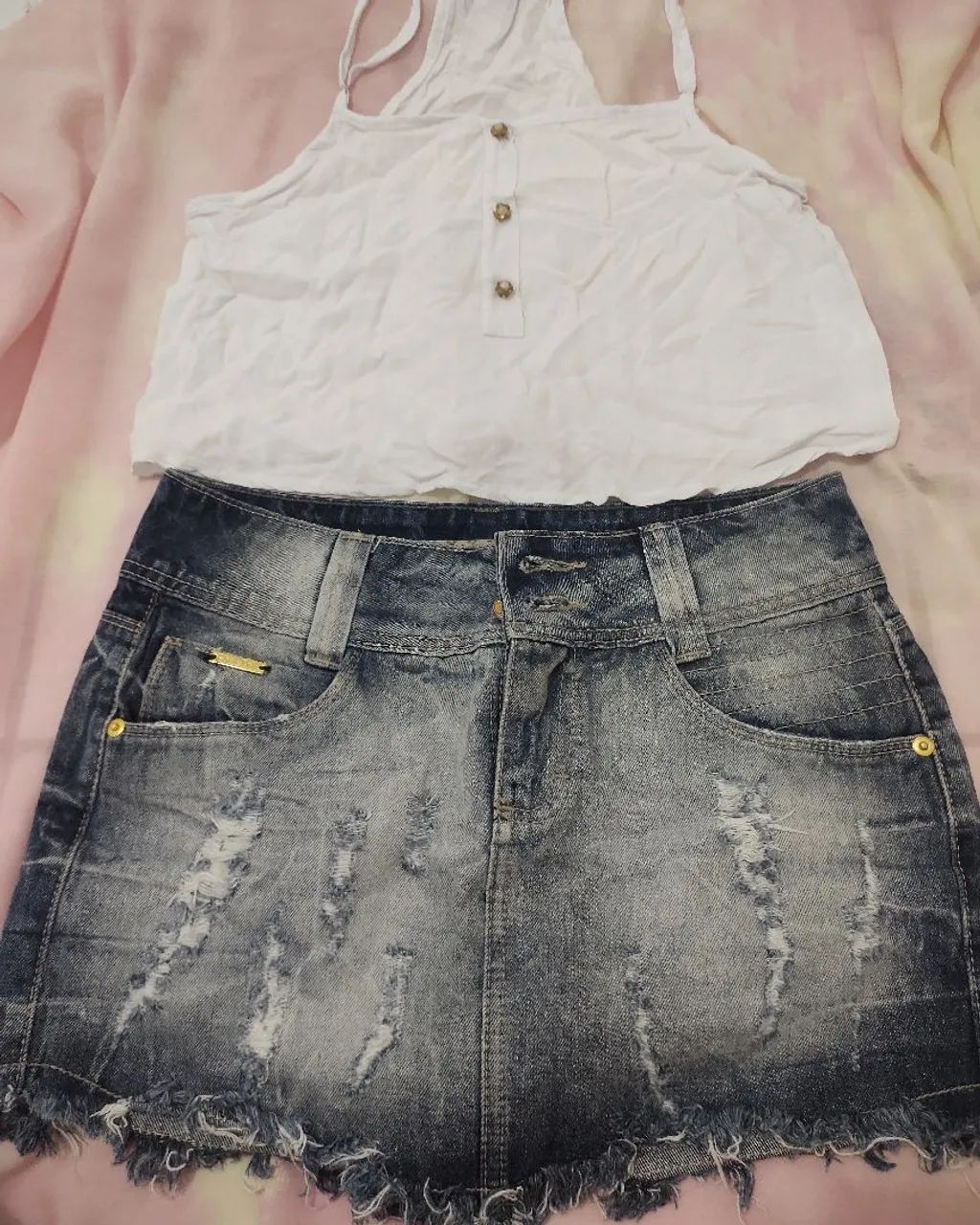 Conjunto Floral e Jeans Despojado - Foto 4