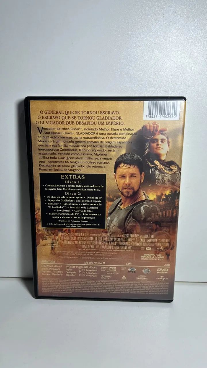 DVD - Gladiador - Foto 2