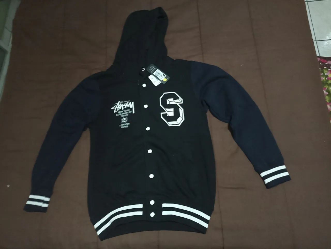 Jaqueta de moletom preta Small - tamanho P