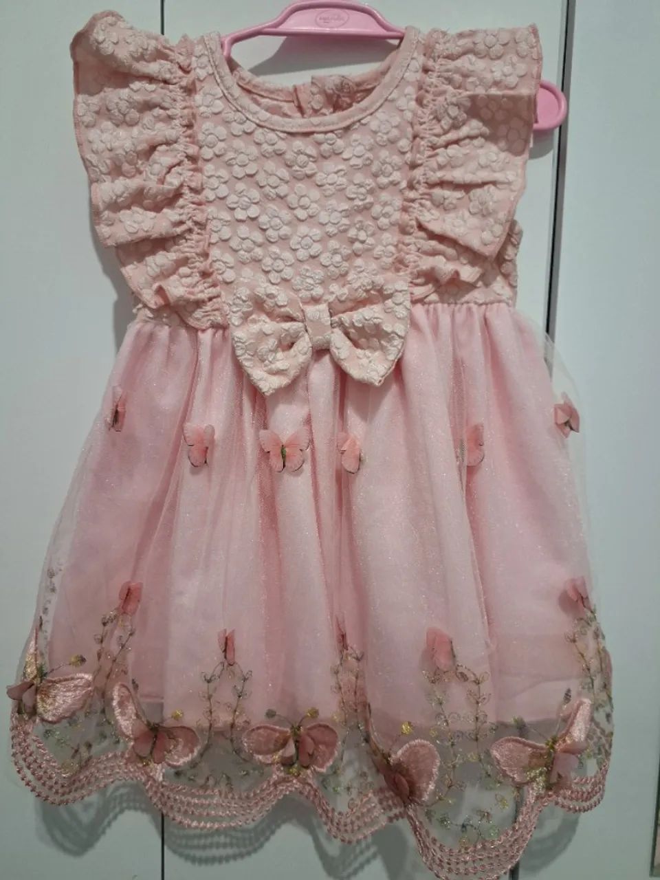 Vendo vestido shein borboleta 1 ano