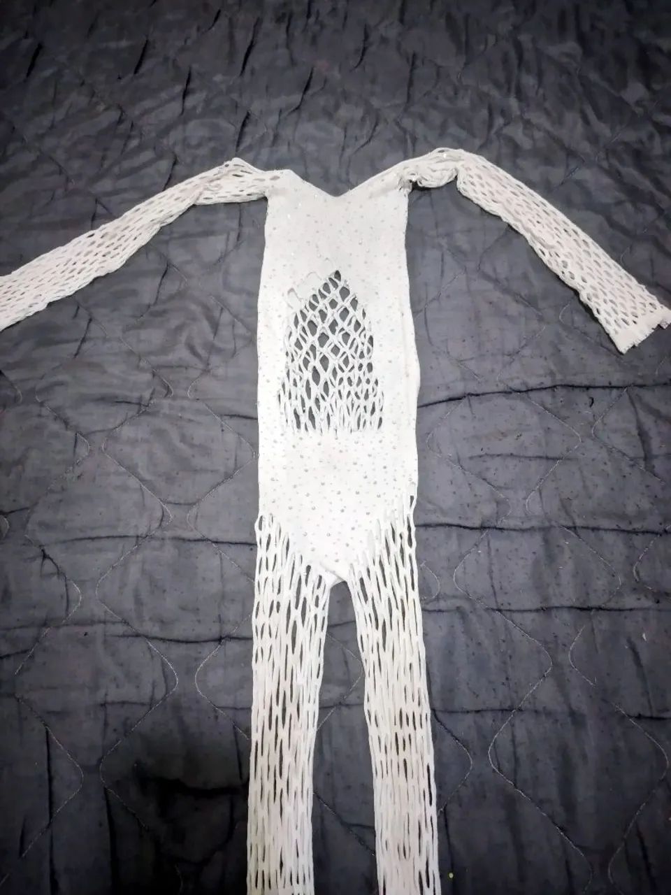 Macacão Estilo Meia Arrastão  - Foto 2