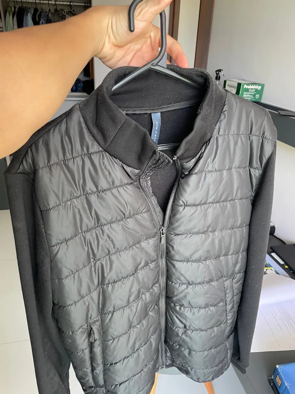 Jaqueta Bomber Acolchoada Zara Man