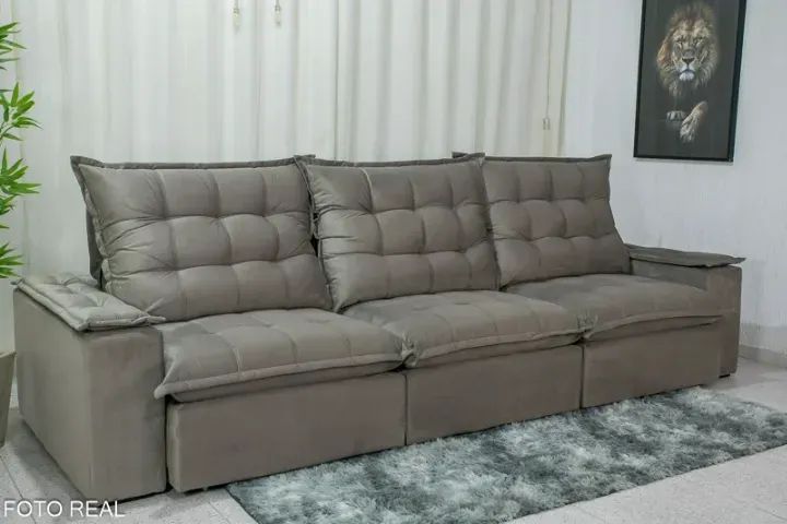 Chame para agendar sua entrega! Mod Sofá Retrátil e Reclinável 3.20cm COD 312 