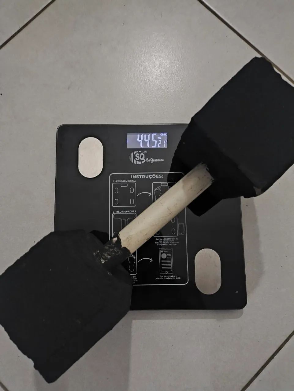 Halteres de concreto, Pares de 4Kg, 8Kg e 9Kg, (também vendo separados) - Foto 2