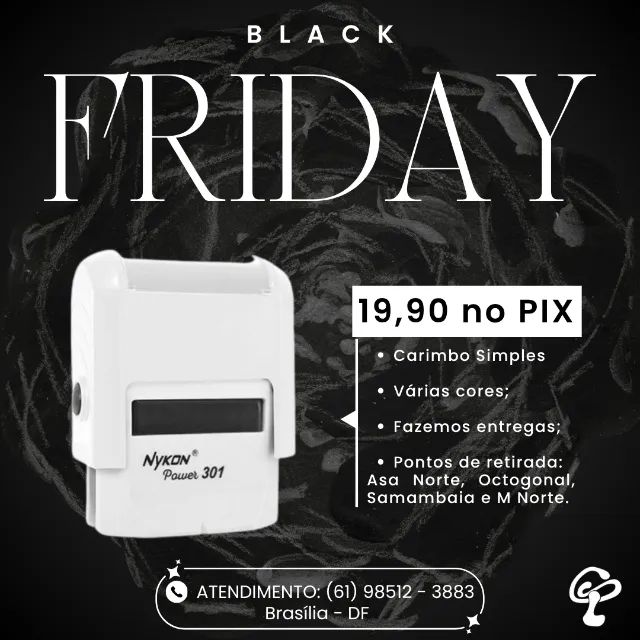 Carimbos Promoção Black Friday 
