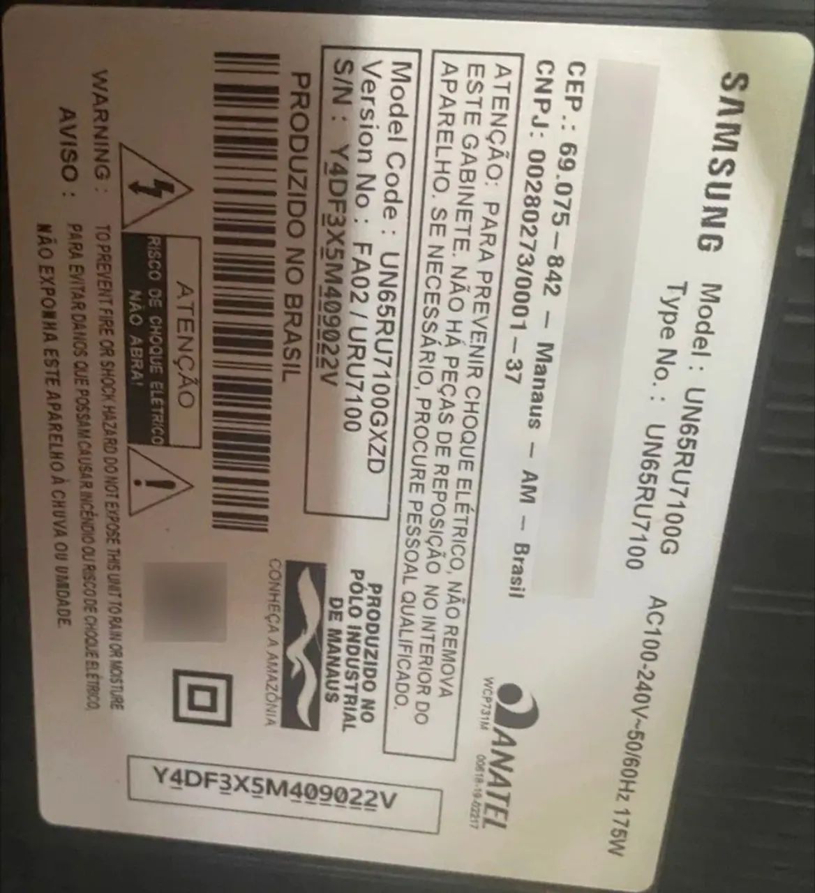 Placa Principal Samsung Un65nu7100 Un75nu7100 Un65nu7100g 4k  - Foto 5