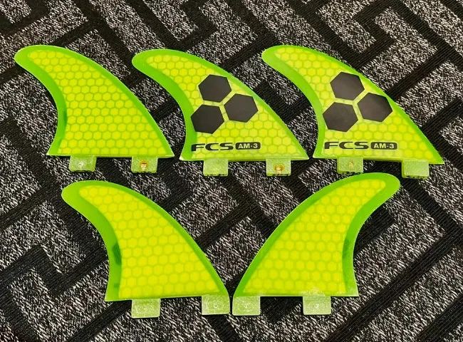 Quilhas FCS Al Merrick Am3 Am1 Tri Quad Shapers Fins Performance Core  - Foto 2