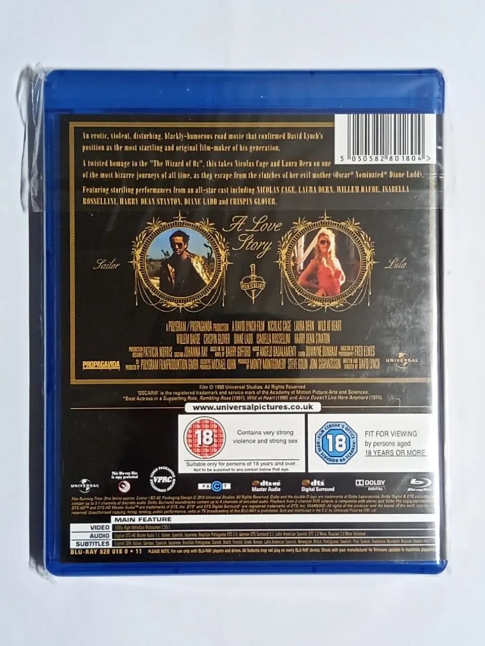 Coração Selvagem {Lynch) combo Blu-ray - Dvd - Cd - originais