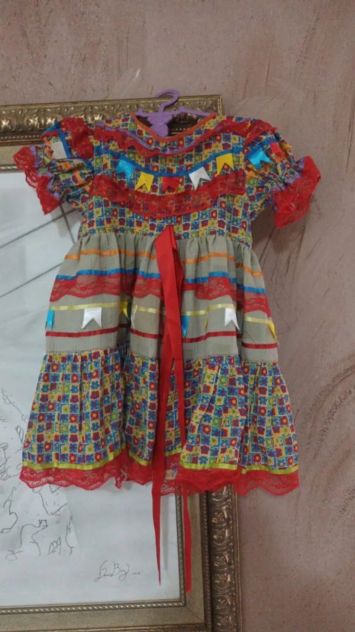 Vestido Festa Junina Infantil - Foto 2