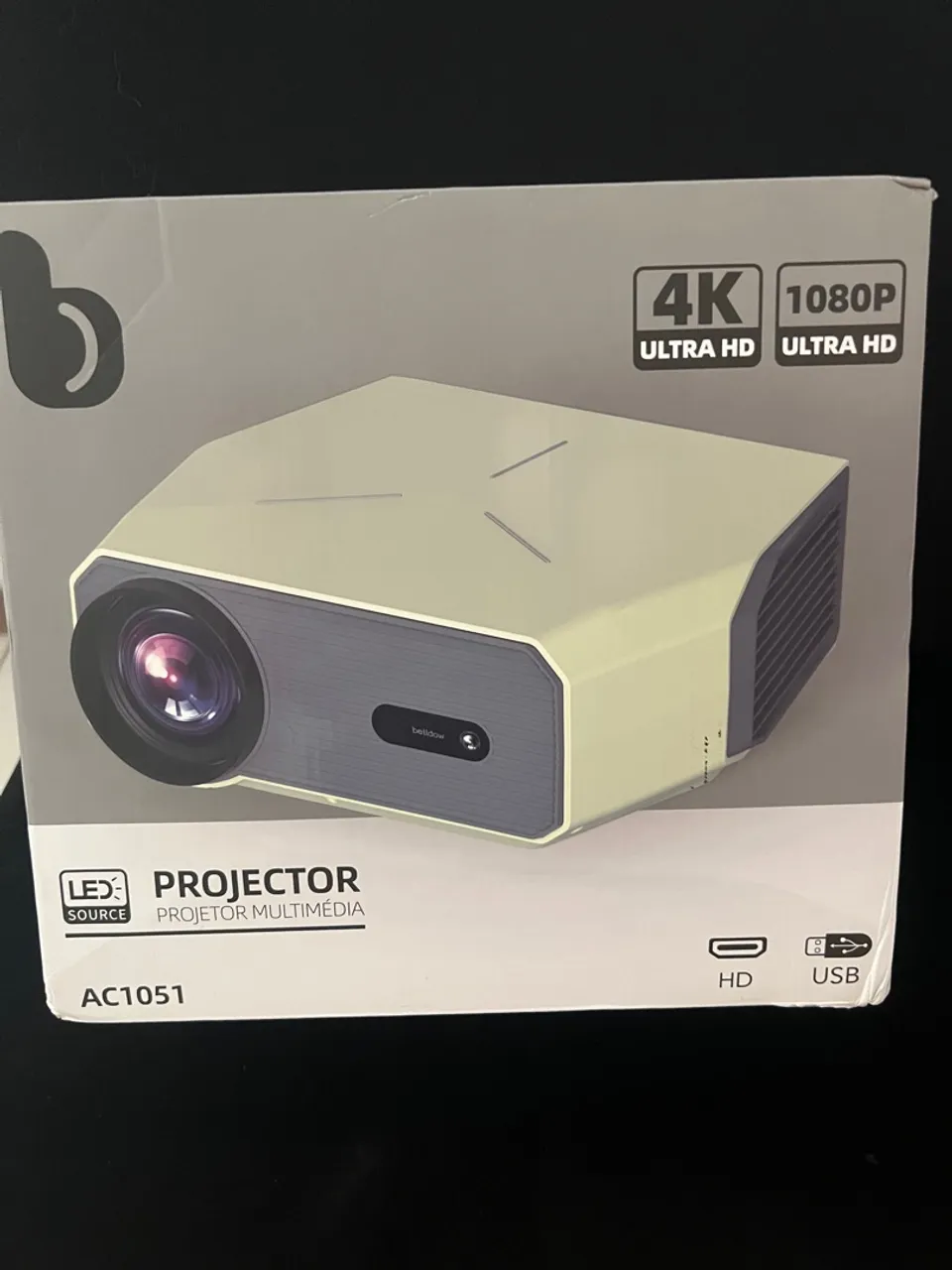 Projetor LED 4K Ultra HD - AC1051