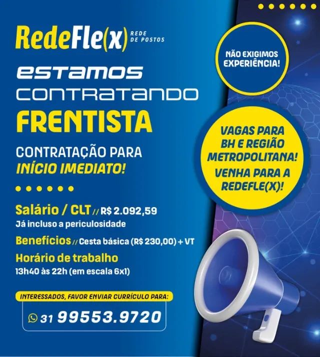 VAGA DE FRENTISTA