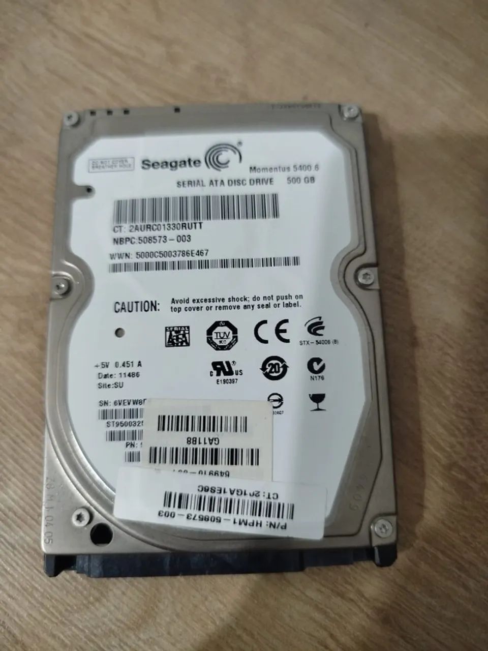 HD 2,5" Seagate 500Gb