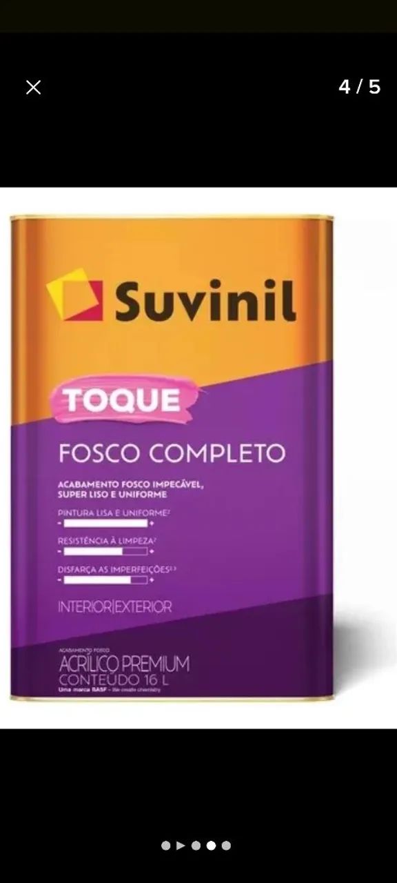 Tinta Acrílica Toque Fosco Completo Papel Picado 16L - Suvinil