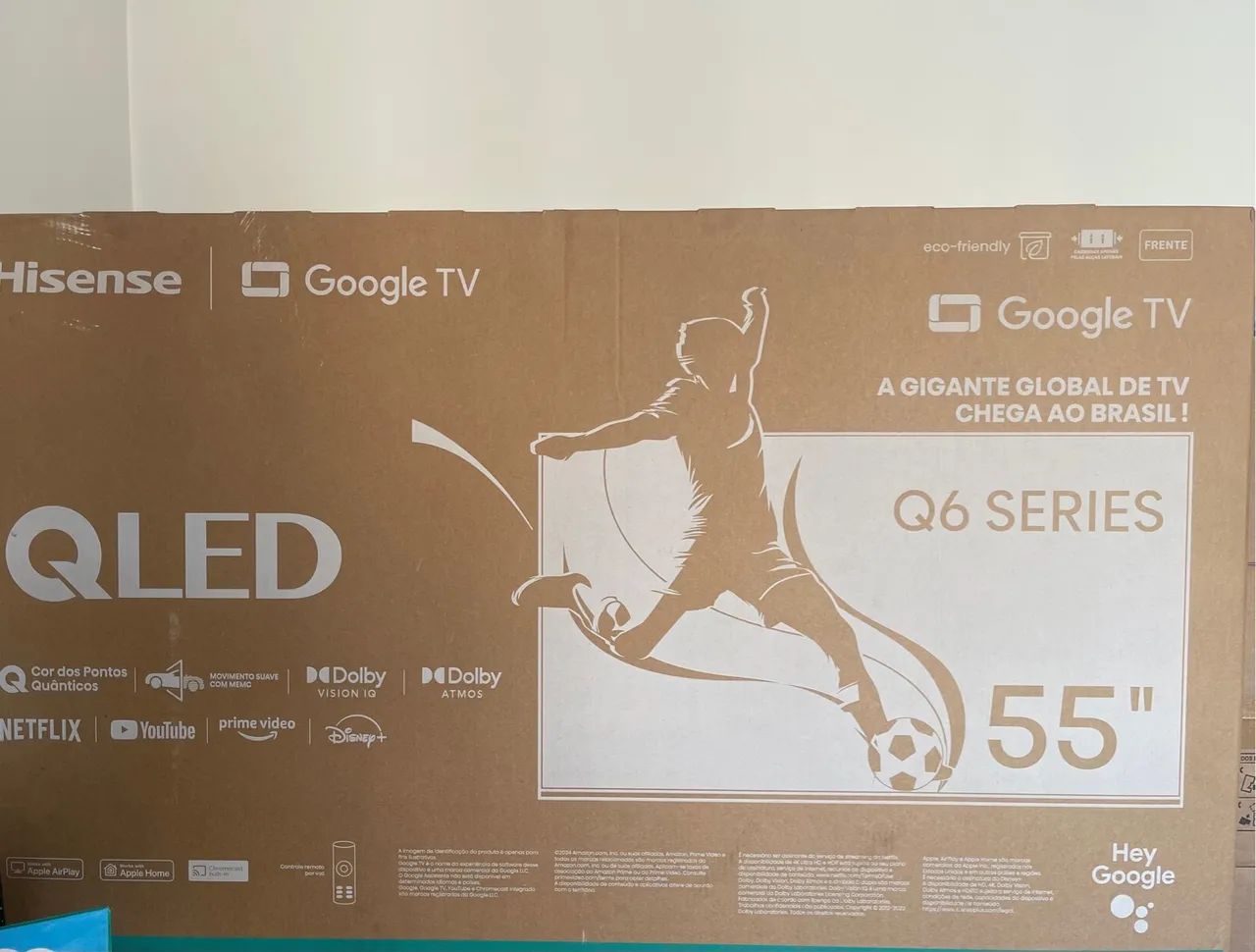 TV QLED 4K 55 Polegadas - Smart Google TV