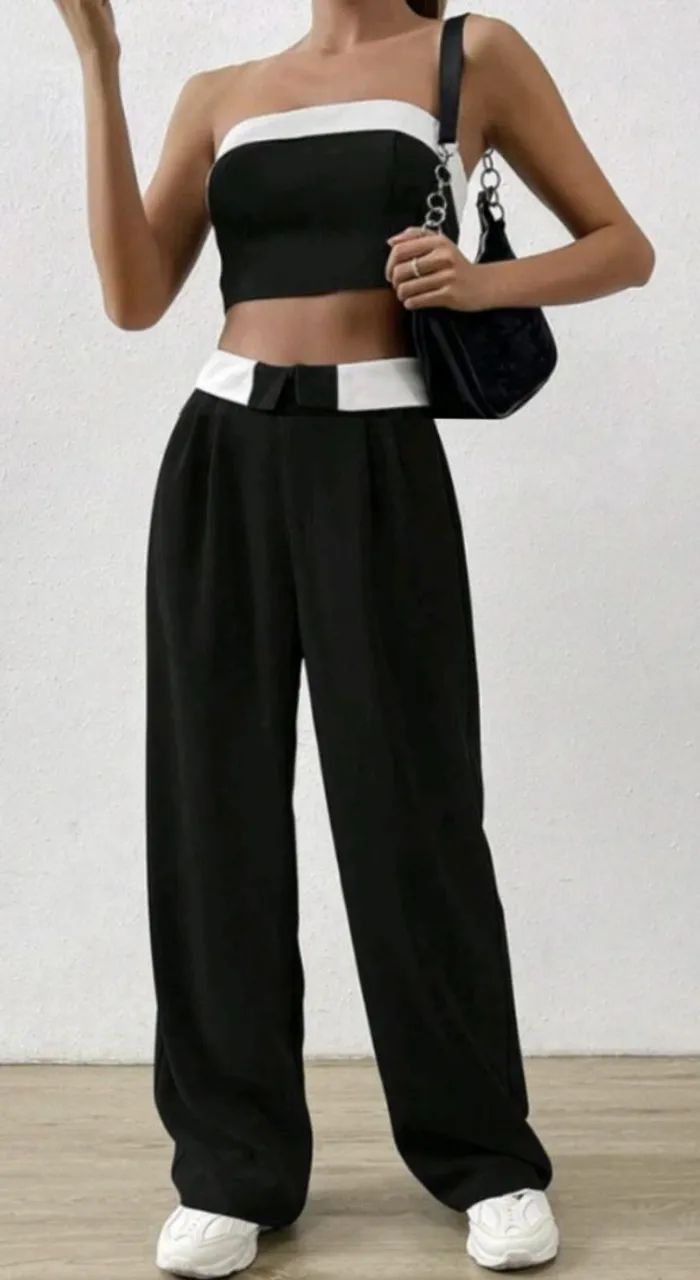 Conjunto terninho tomara que caia 