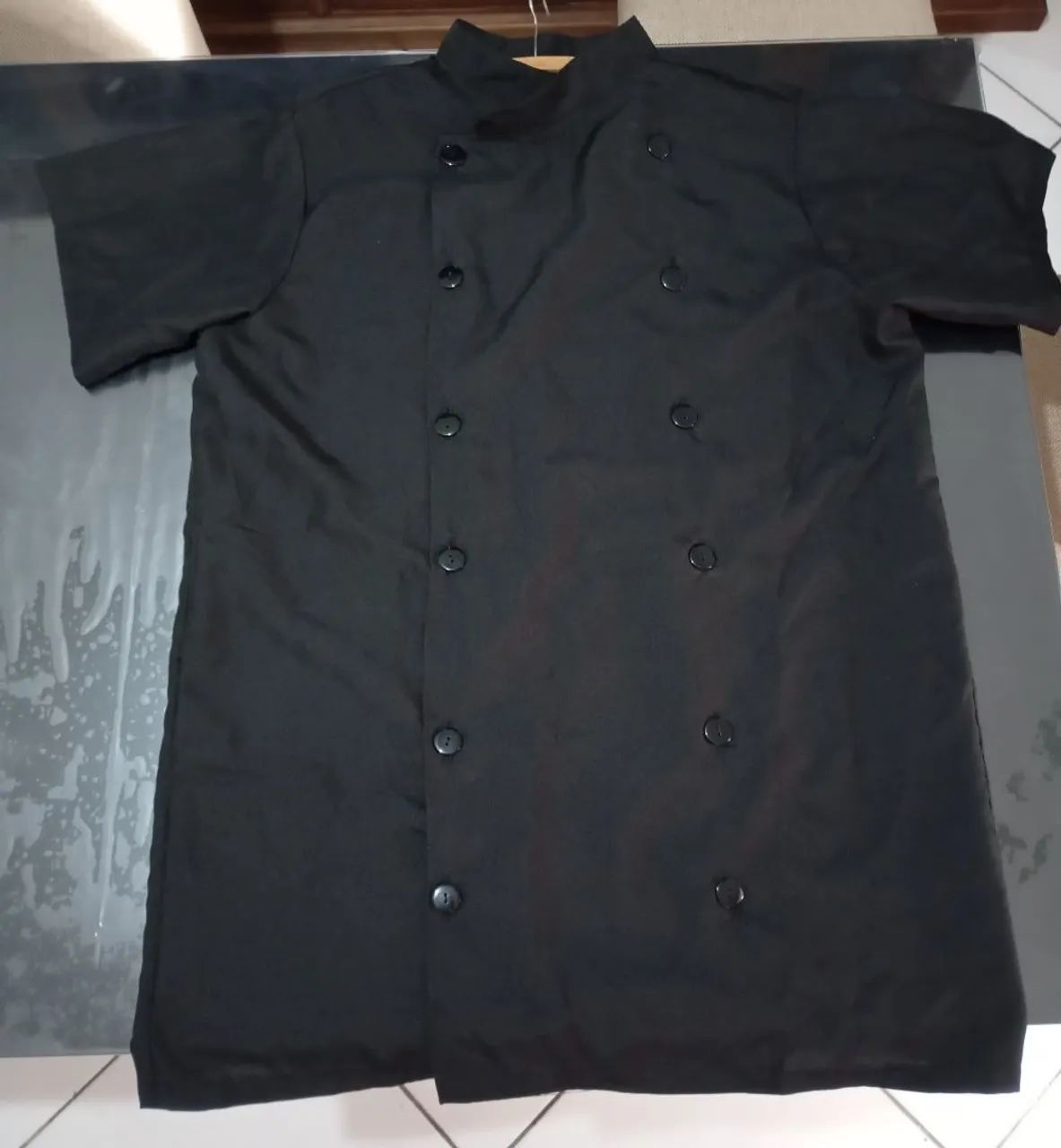 2 Uniformes de Chef de Cozinha Preto - Foto 4