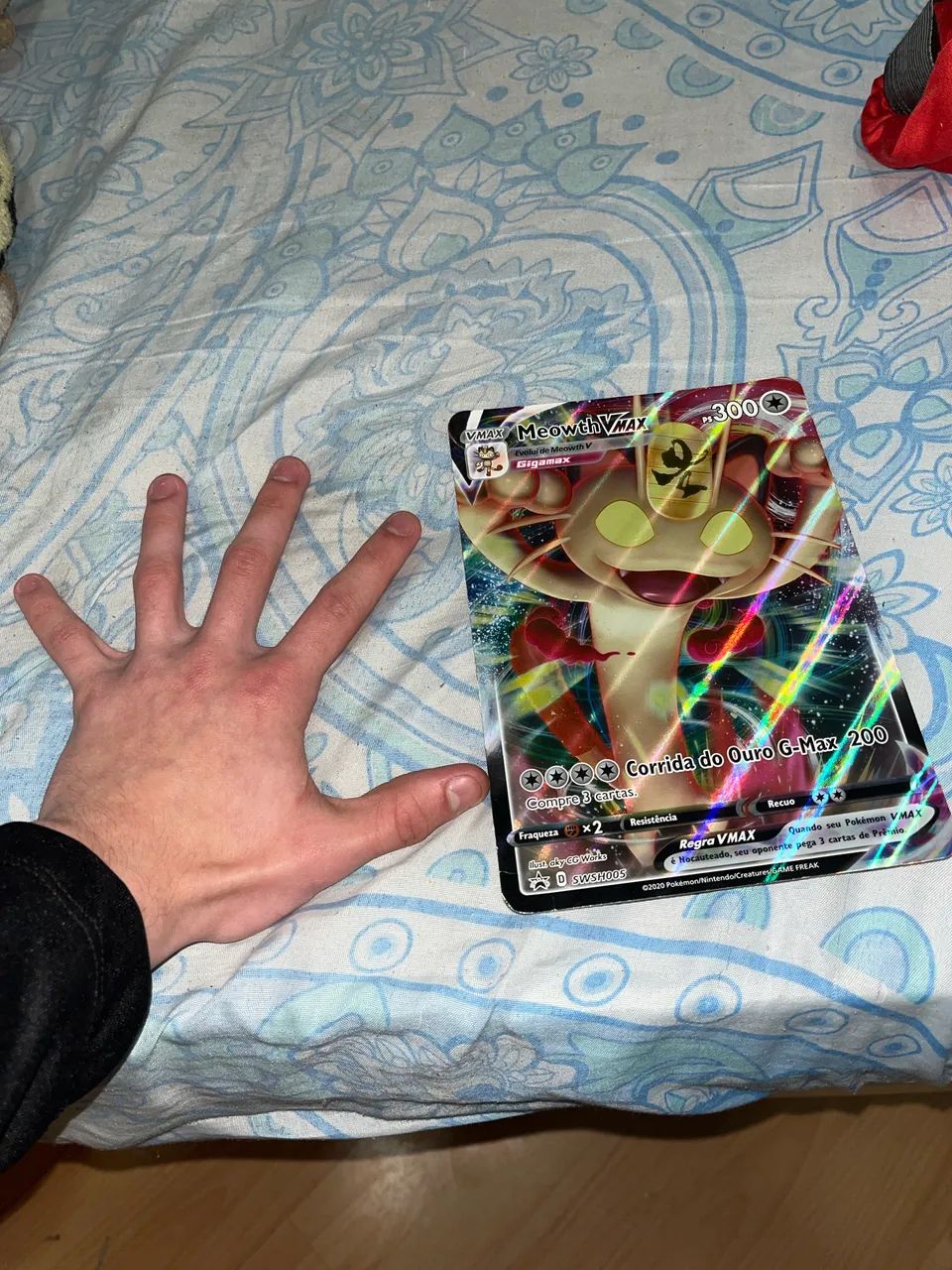 Carta do Meowth Vmax gigante original  - Foto 2