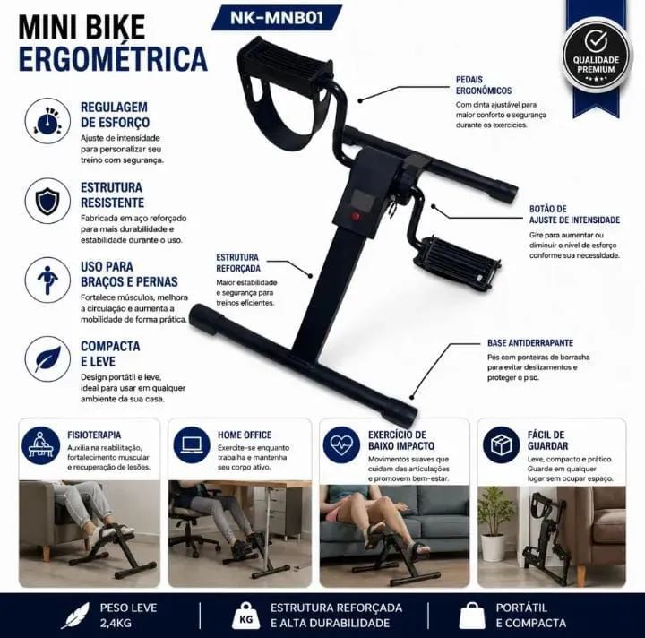 Mini Bike Ergometeica - Foto 2