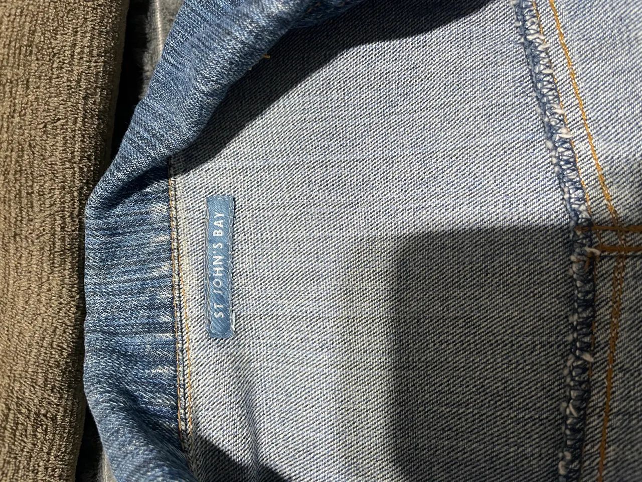Casaco longo jeans escuro