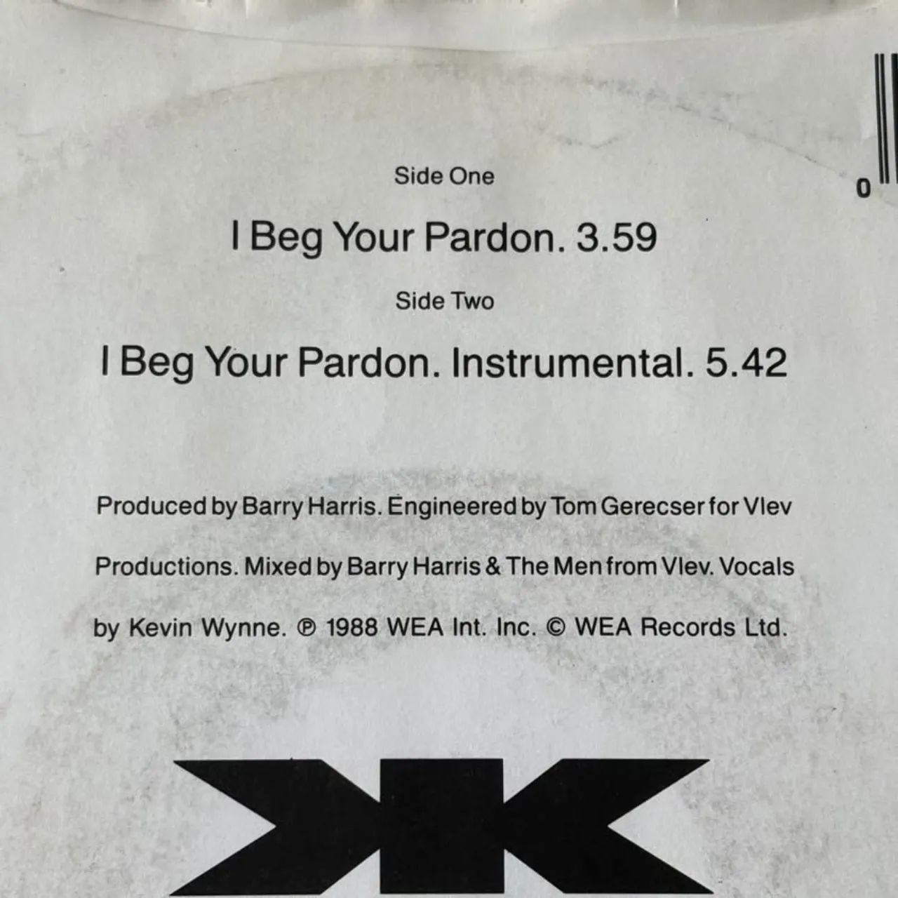Kon Kan I Beg Your Pardon Vinil Compacto Importado UK 1988 - Foto 3