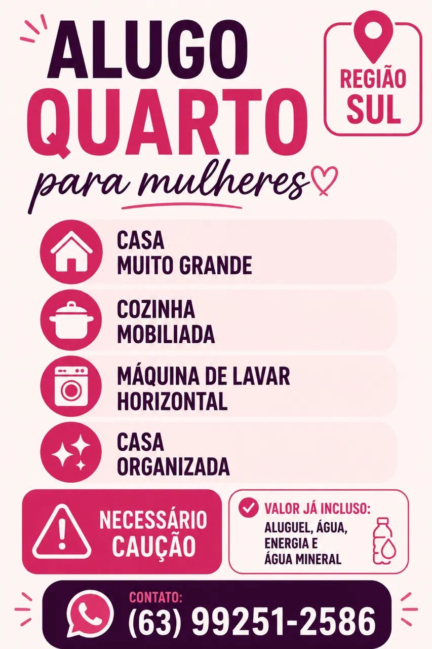 Quarto para mulheres 